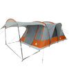 Camping Tent Tunnel 5-Person Grey and Orange Waterproof