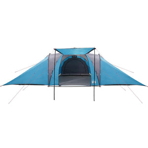 Family Tent Dome 6-Person Blue Waterproof