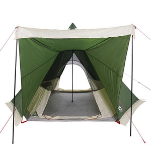 Family Tent Tipi 6-Person Green Waterproof