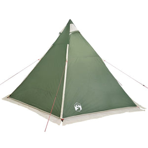 Family Tent Tipi 6-Person Green Waterproof