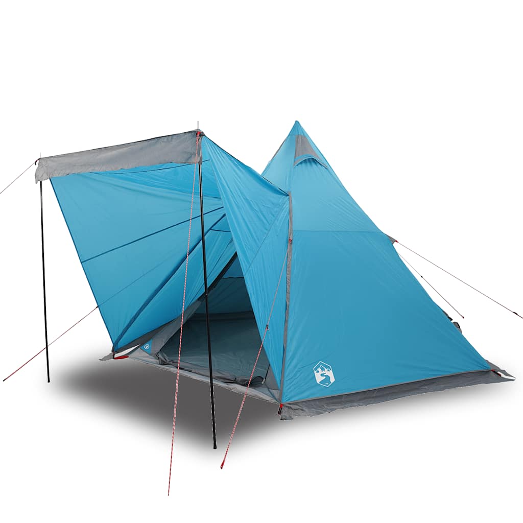 Family Tent Tipi 6-Person Blue Waterproof