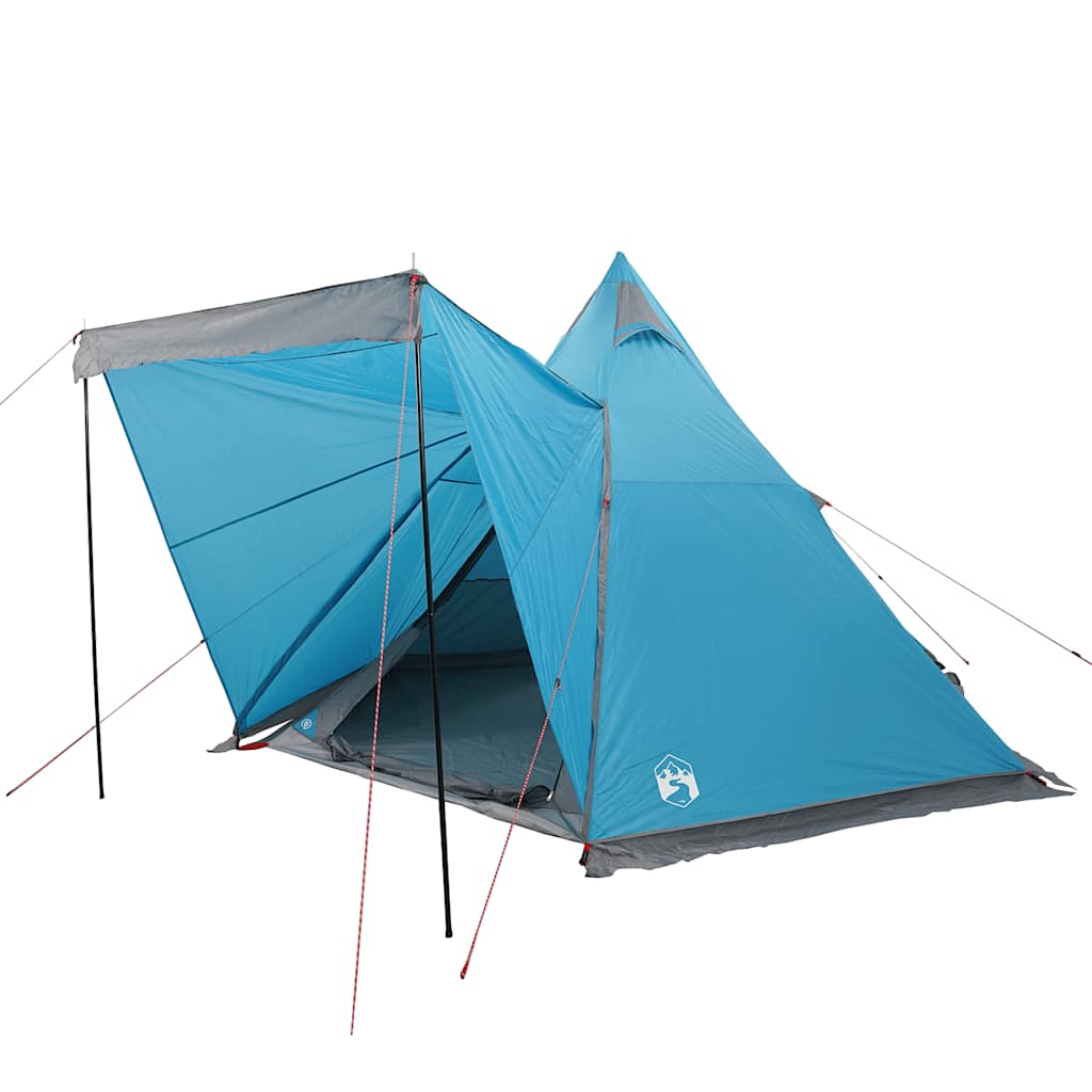 Family Tent Tipi 6-Person Blue Waterproof
