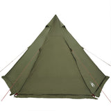 Family Tent Tipi 6-Person Olive Green Waterproof