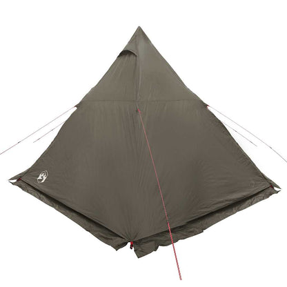 Family Tent Tipi 6-Person Brown Waterproof