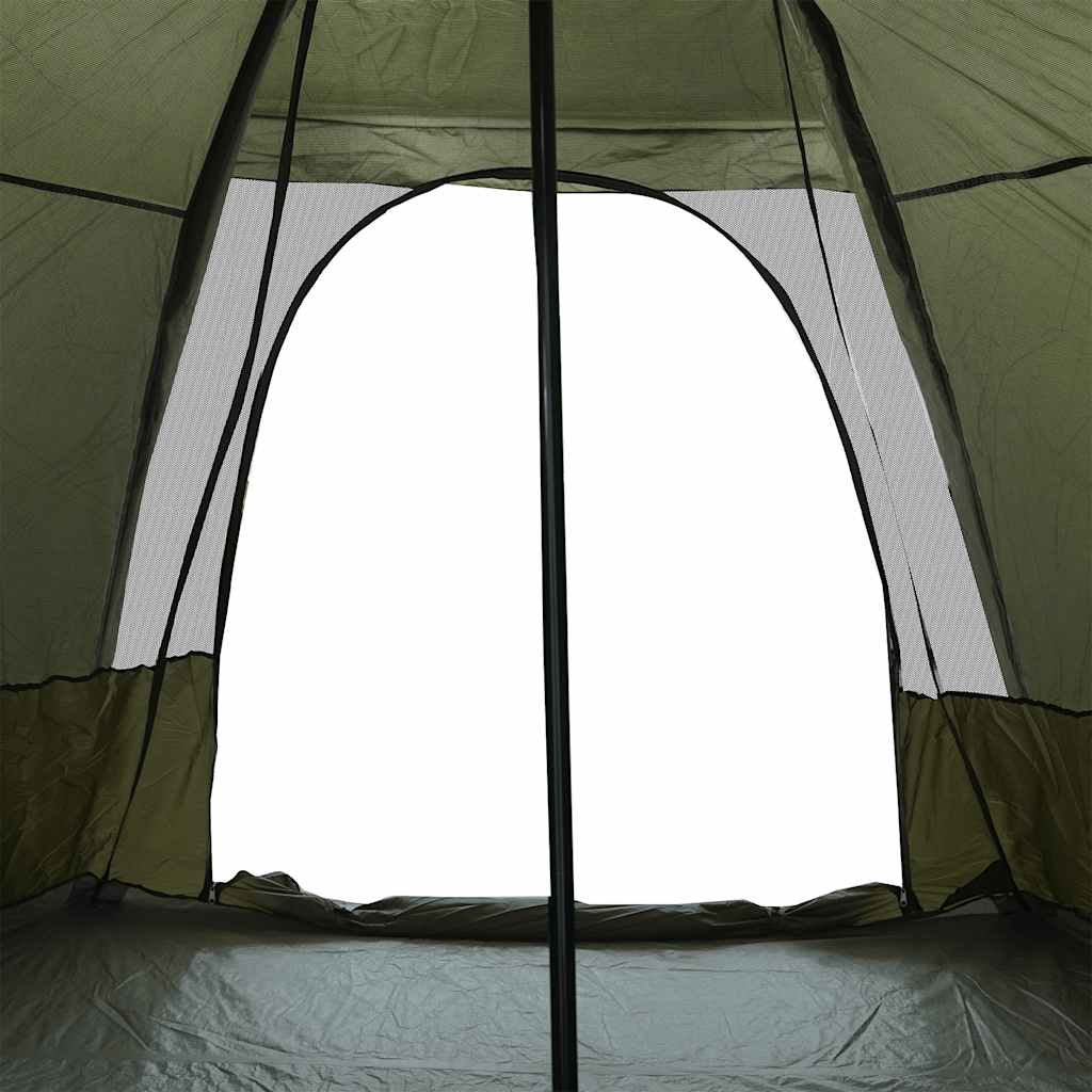 Family Tent Tipi 6-Person Brown Waterproof