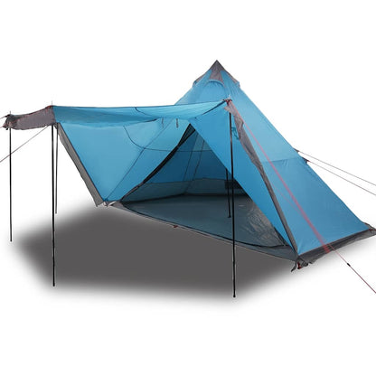 Family Tent Tipi 8-Person Blue Waterproof