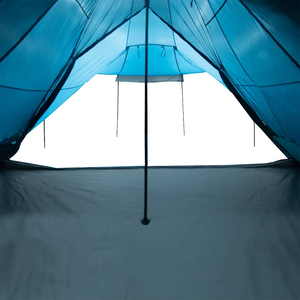 Family Tent Tipi 8-Person Blue Waterproof