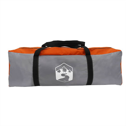 Family Tent Tipi 8-Person Grey and Orange Waterproof
