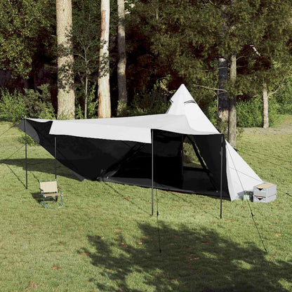 Family Tent Tipi 8-Person White Blackout Fabric Waterproof