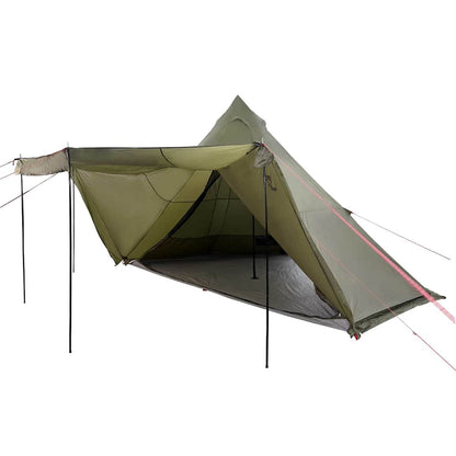 Family Tent Tipi 8-Person Olive Green Waterproof