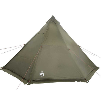 Family Tent Tipi 8-Person Olive Green Waterproof