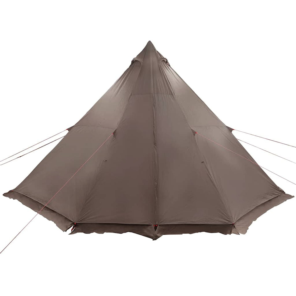 Family Tent Tipi 6-Person Brown Waterproof