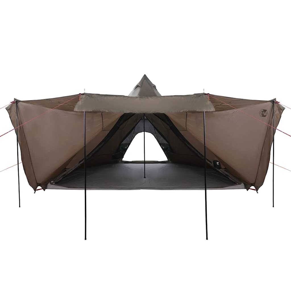 Family Tent Tipi 8-Person Brown Waterproof