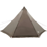 Family Tent Tipi 6-Person Brown Waterproof