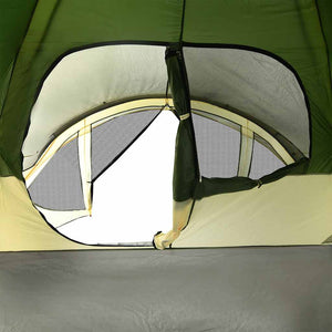 Family Tent Tunnel 6-Person Green Waterproof