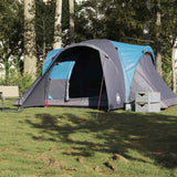 Family Tent Dome 6-Person Blue Waterproof