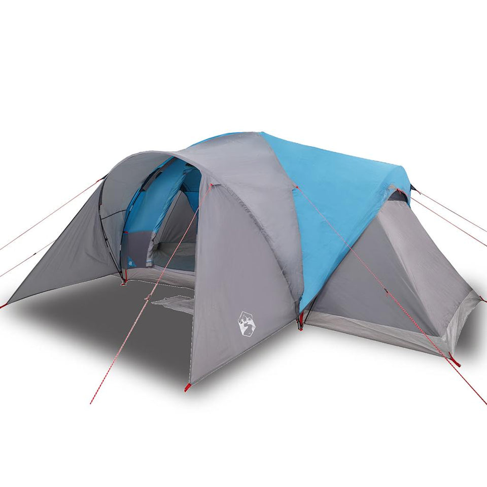 Family Tent Dome 6-Person Blue Waterproof