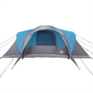 Family Tent Dome 6-Person Blue Waterproof