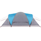 Family Tent Dome 6-Person Blue Waterproof