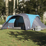 Family Tent Dome 6-Person Blue Waterproof