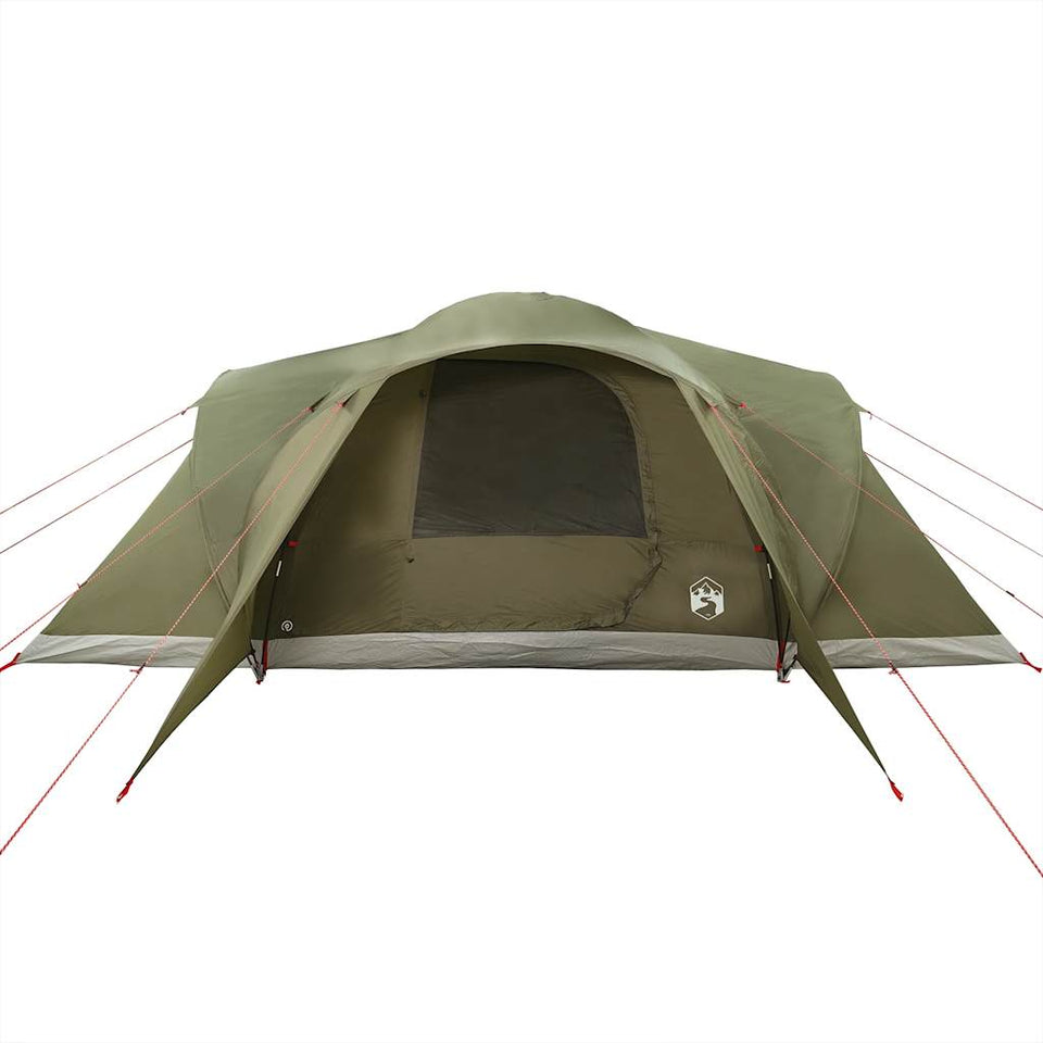 Family Tent Dome 6-Person Olive Green Waterproof