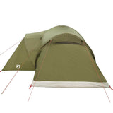 Family Tent Dome 6-Person Olive Green Waterproof