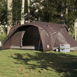 Family Tent Dome 6-Person Brown Waterproof