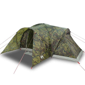 Family Tent Dome 6-Person Camouflage Waterproof