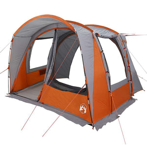 Car Tent 4-Person Grey and Orange Waterproof