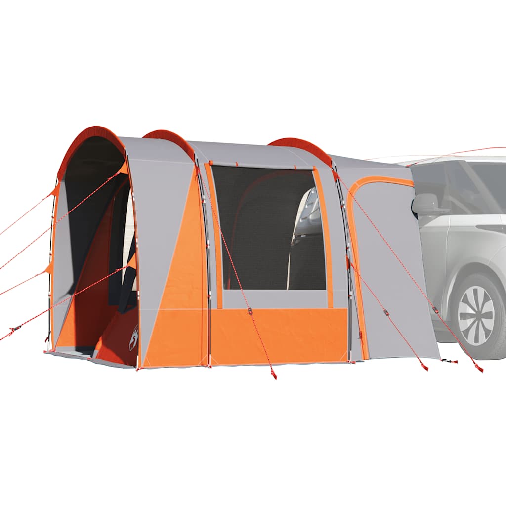 Car Tent 4-Person Grey and Orange Waterproof