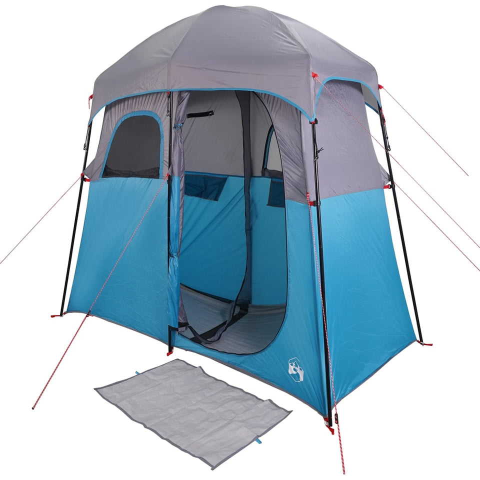 Shower Tent 2-Person Blue Waterproof