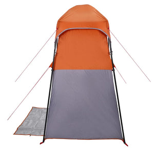 Shower Tent 2-Person Grey and Orange Waterproof