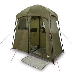 Shower Tent 2-Person Olive Green Waterproof