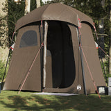 Shower Tent 2-Person Brown Waterproof