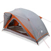 Camping Tent 1-Person Grey and Orange Waterproof
