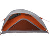 Camping Tent 1-Person Grey and Orange Waterproof