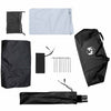 Camping Tent 1-Person White Blackout Fabric Waterproof