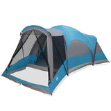 Family Tent Tunnel 8-Person Blue Waterproof