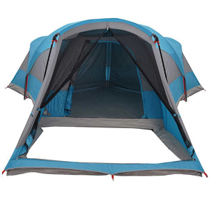 Family Tent Tunnel 8-Person Blue Waterproof