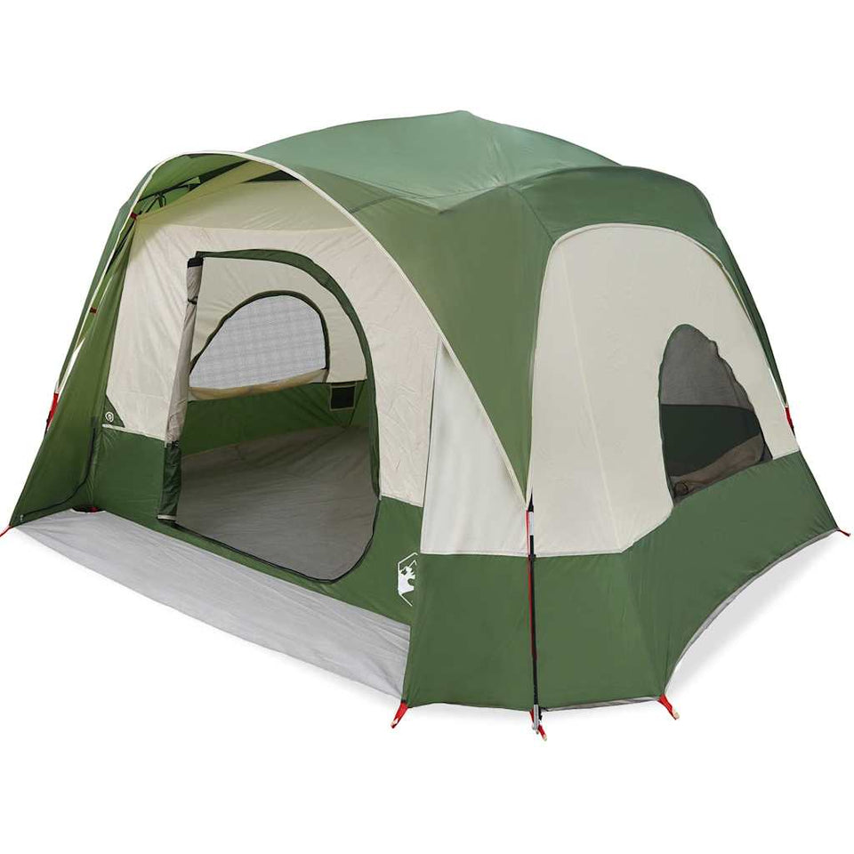 Family Tent Cabin 6-Person Green Waterproof