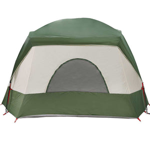 Family Tent Cabin 6-Person Green Waterproof