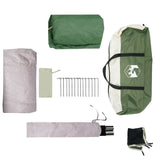 Family Tent Cabin 6-Person Green Waterproof