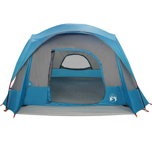 Family Tent Cabin 6-Person Blue Waterproof