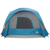 Family Tent Cabin 6-Person Blue Waterproof