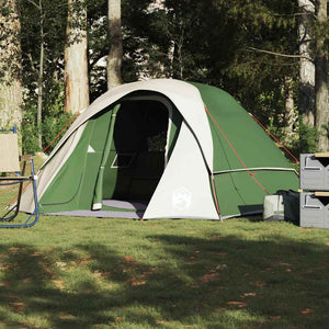 Family Tent Cabin 6-Person Green Waterproof