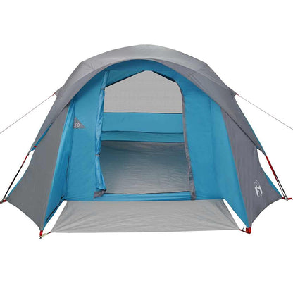 Family Tent Cabin 6-Person Blue Waterproof