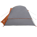 Family Tent Cabin 6-Person Grey and Orange Waterproof