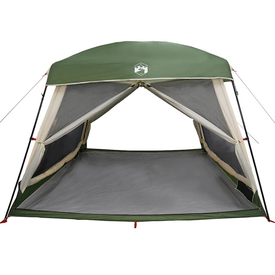 Family Tent Cabin 6-Person Green Waterproof