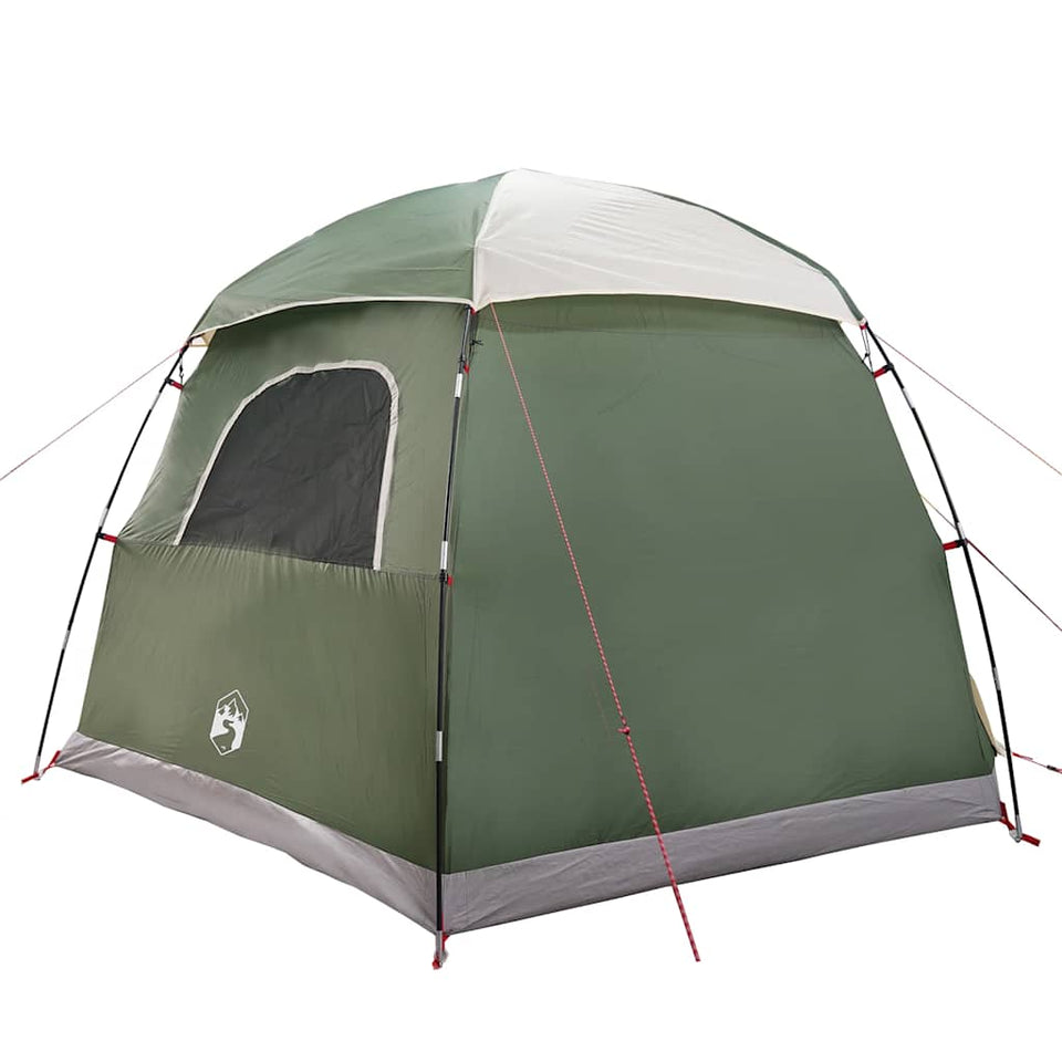 Family Tent Igloo 6-Person Green Waterproof