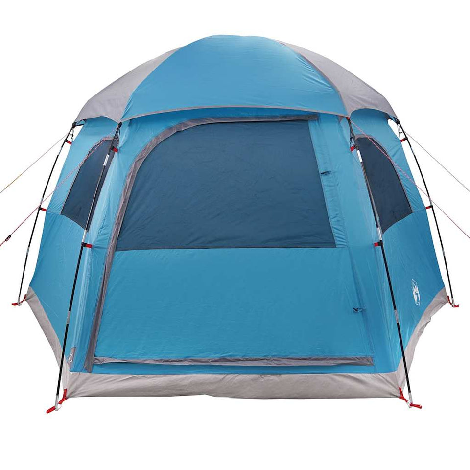 Family Tent Igloo 6-Person Blue Waterproof